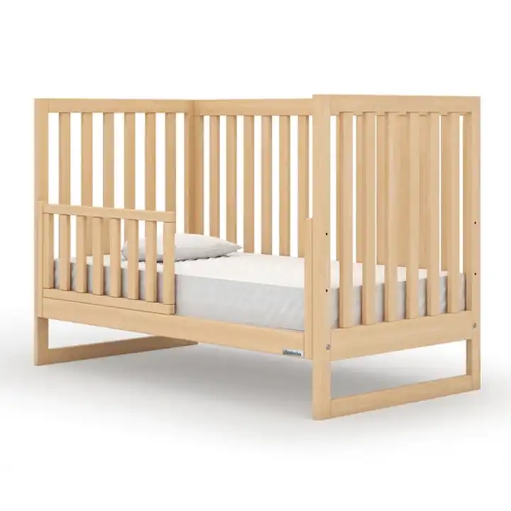 Wooden Bedside Sleeper for Baby luxury furniture convertible baby crib wooden bed new model european style toddler crib