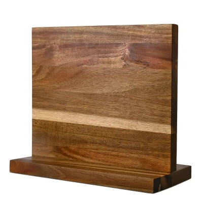 Double Side Magnetic Acacia Wood Knife Holder