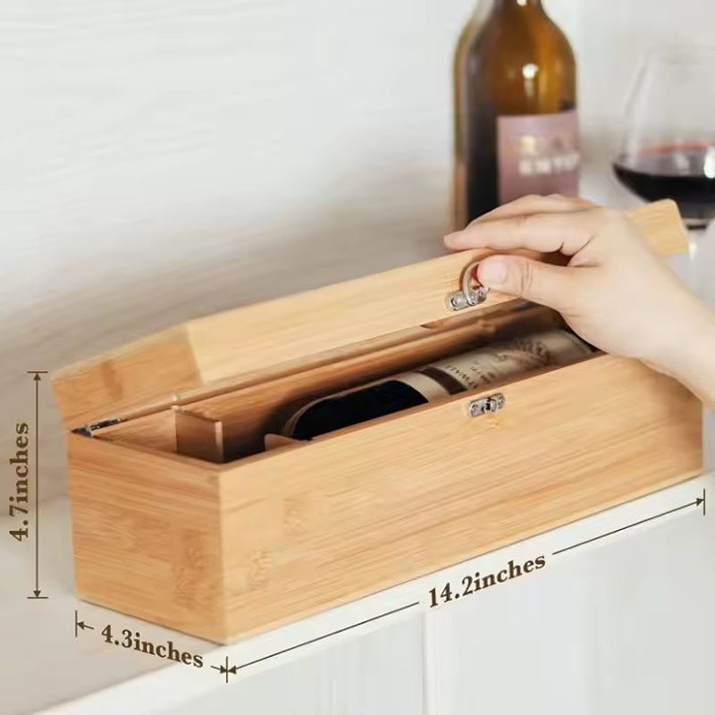 Bamboo Wooden Wine Gift Box Wine Storage Box with Accessories