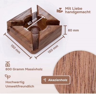 Decorate Wooden Candlestick Acacia Wood Tealight stand Acacia Wood Tealight Candle Holder Tea Warmer