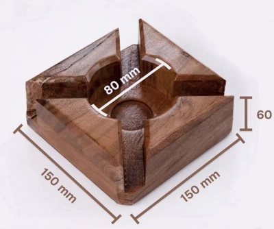 Decorate Wooden Candlestick Acacia Wood Tealight stand Acacia Wood Tealight Candle Holder Tea Warmer