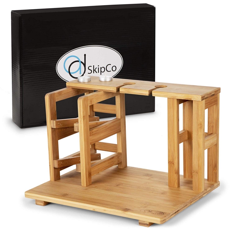 Bamboo wooden Wine Rack and Cheese Display Board with Wine Caddy, Wine Bottle and Glass Holder