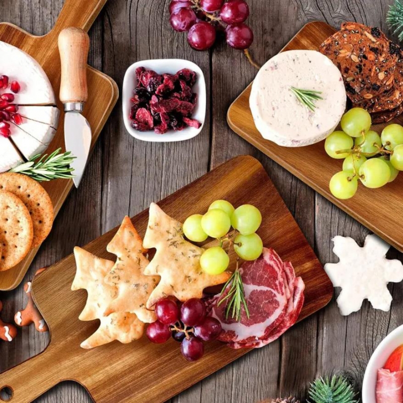 Acacia Wood Cutting Board with Handle