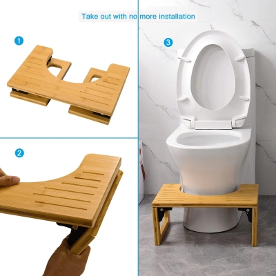 Toilet Stool Bamboo