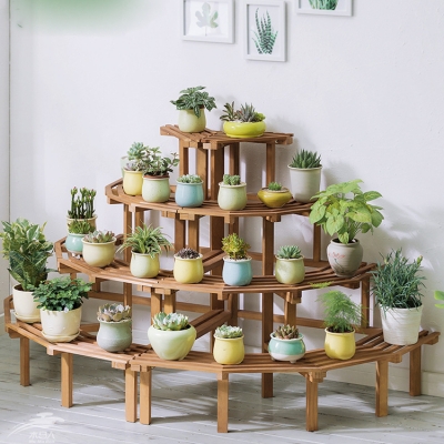 Flower Pot Stand Plant Display Shelf
