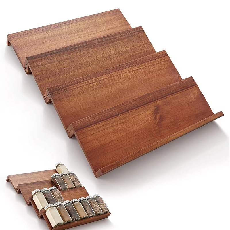 Wood spicce rack 4pcs a set