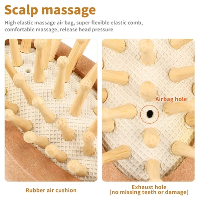 Bamboo Comb Hairbrush Small