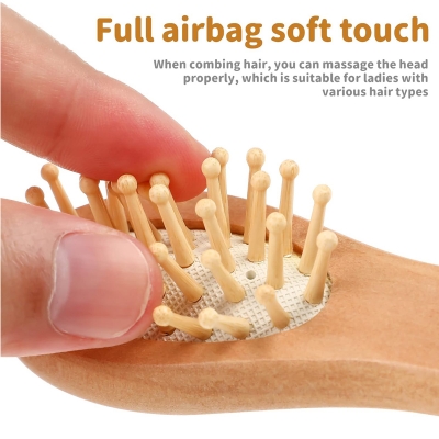 Bamboo Comb Hairbrush Small