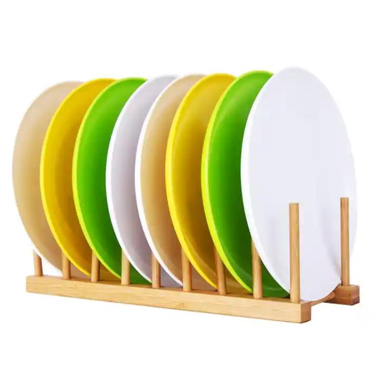 Bamboo dish rack cup rack