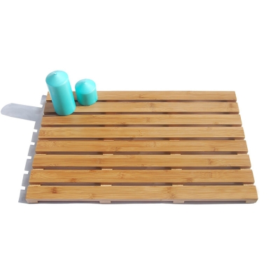 Bamboo bath mat