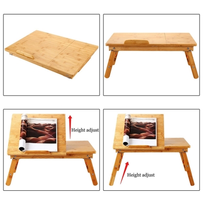 Bamboo laptop stand