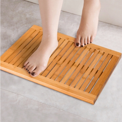 Bamboo bath mat