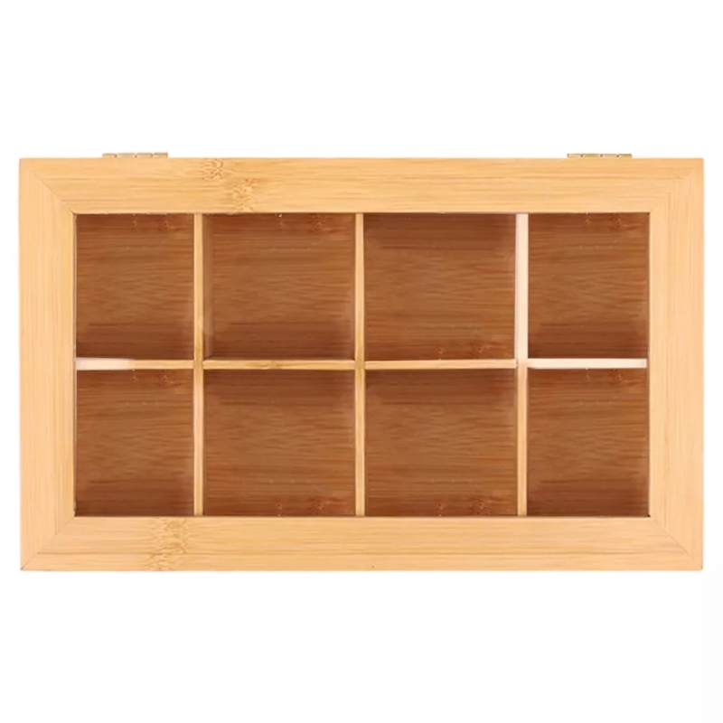 Bamboo tea bag storage box