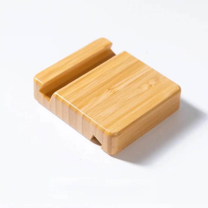 Bamboo phone holder