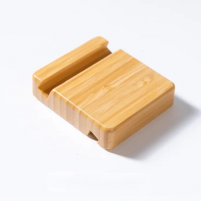 Bamboo phone holder