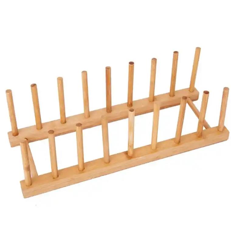 Bamboo dish rack cup rack