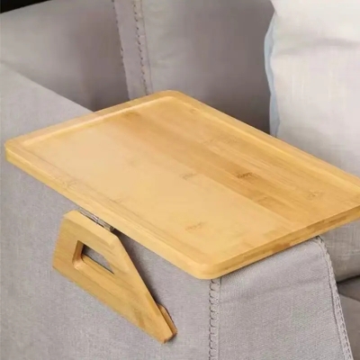 Bamboo sofa arm tray