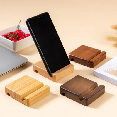 Bamboo phone holder