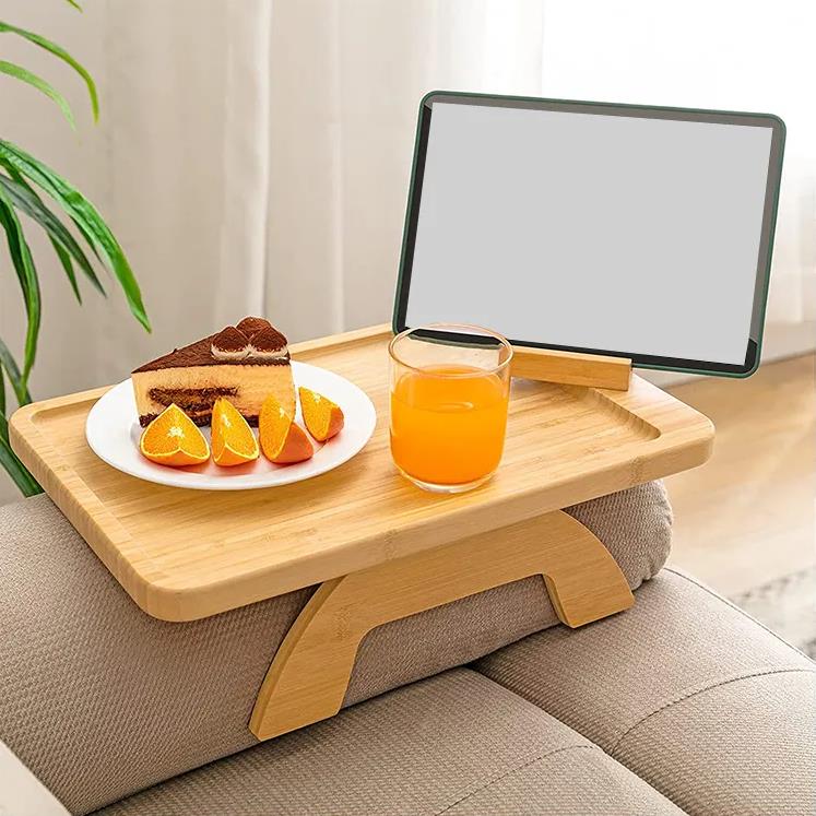Bamboo sofa arm tray