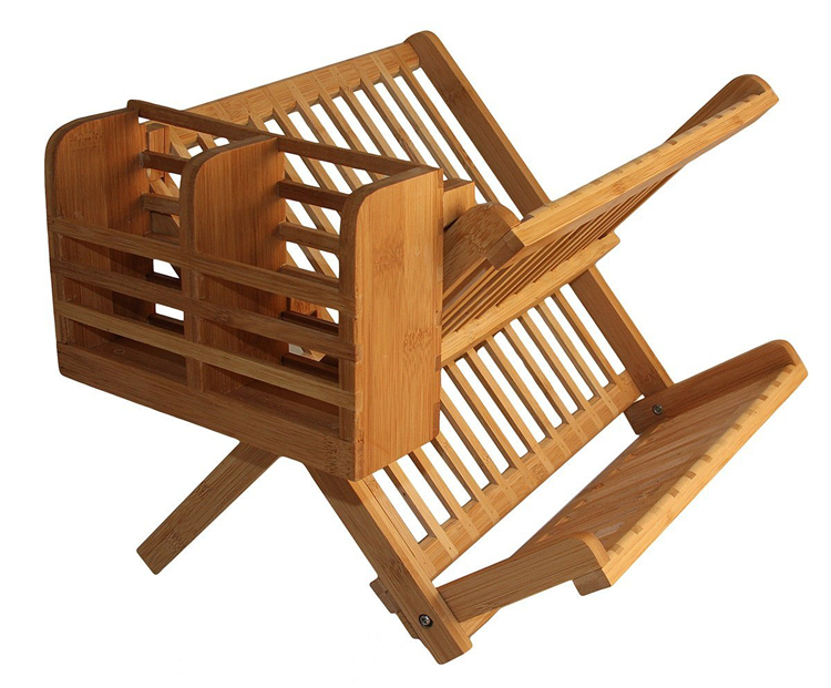 Bamboo Dish Rack utensil holder