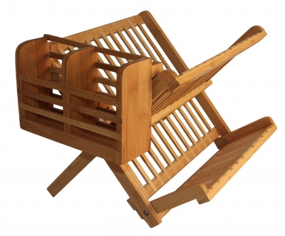 Bamboo Dish Rack utensil holder