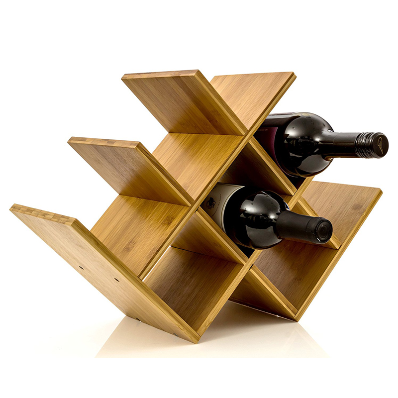 Bamboo Wine Storage 8 Bottle Rack