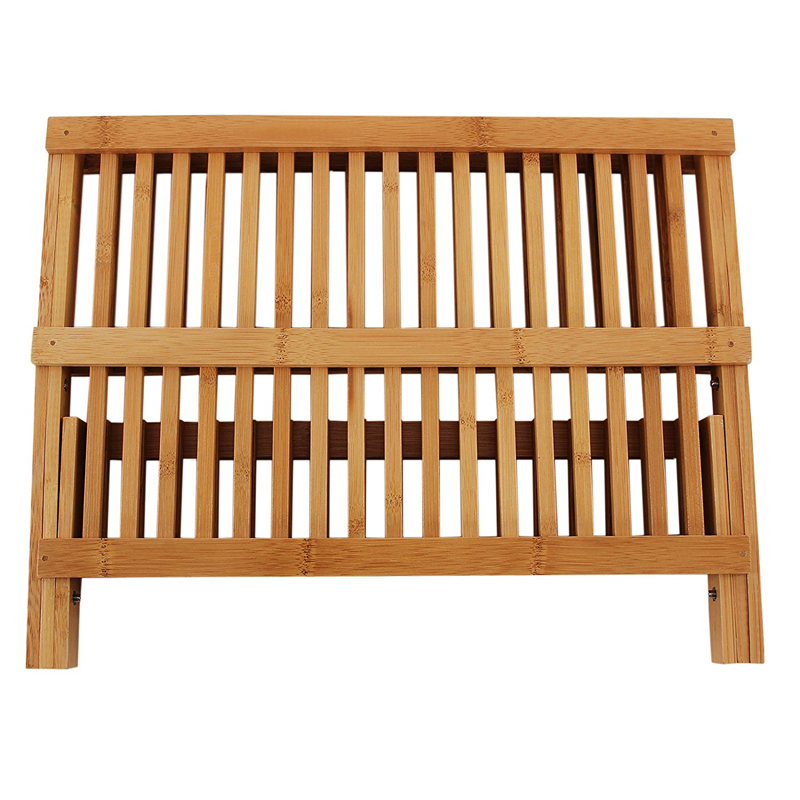 18 Slot Bamboo Dish Rack
