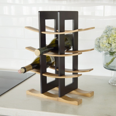 Bamboo Wine Storage 12 Bottle Rack