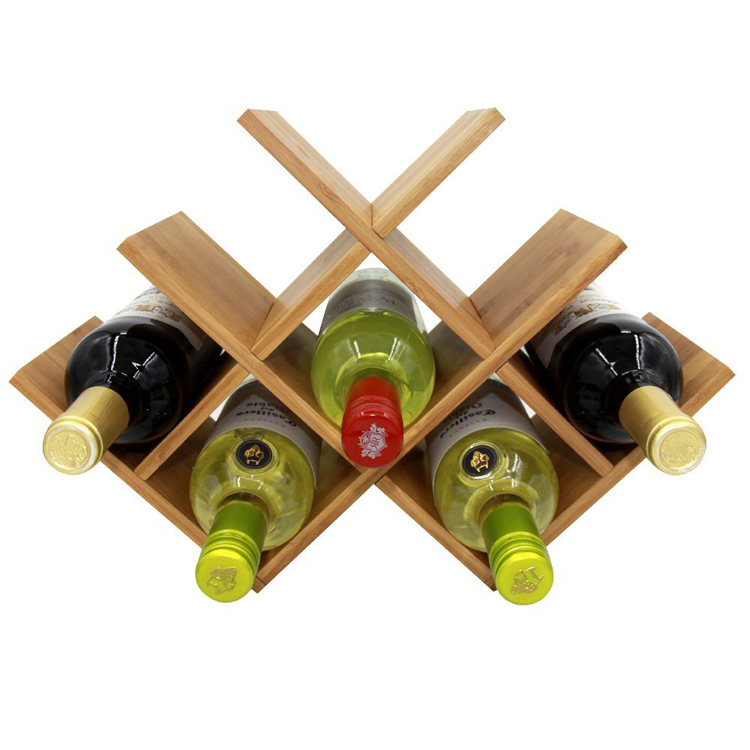 Bamboo Wine Storage 8 Bottle Rack