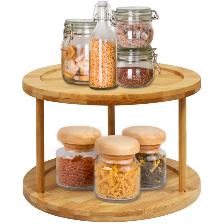 Lazy Susan Spice Rack Organizer
