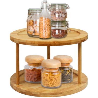 Lazy Susan Spice Rack Organizer