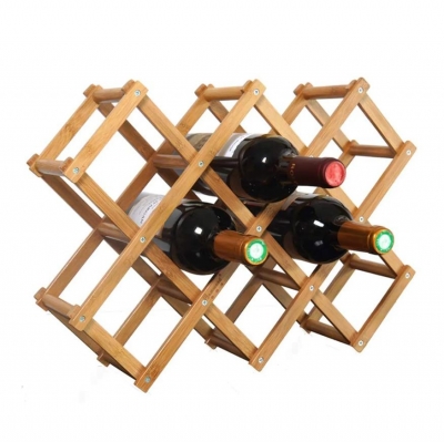 10-Bottle Free Standing Wine Rack