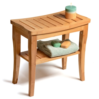 Bamboo Shower Seat Bench