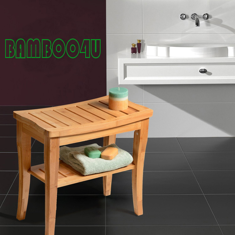 Bamboo Shower Seat Bench