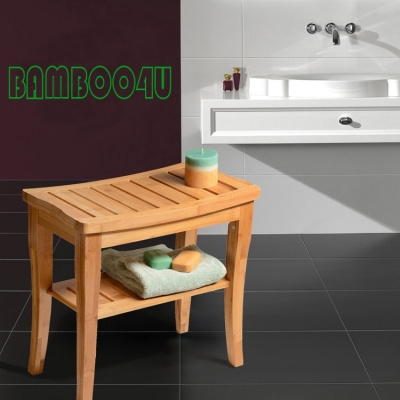 Bamboo Shower Seat Bench