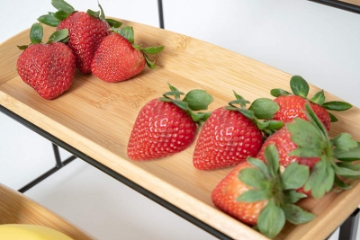 Bamboo Tray Cake Stand Display Rack