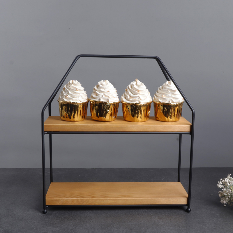 Wooden Cake Stand Display Rack