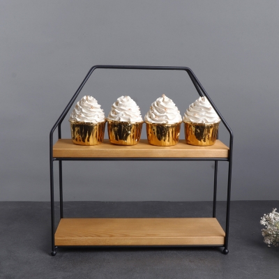 Wooden Cake Stand Display Rack