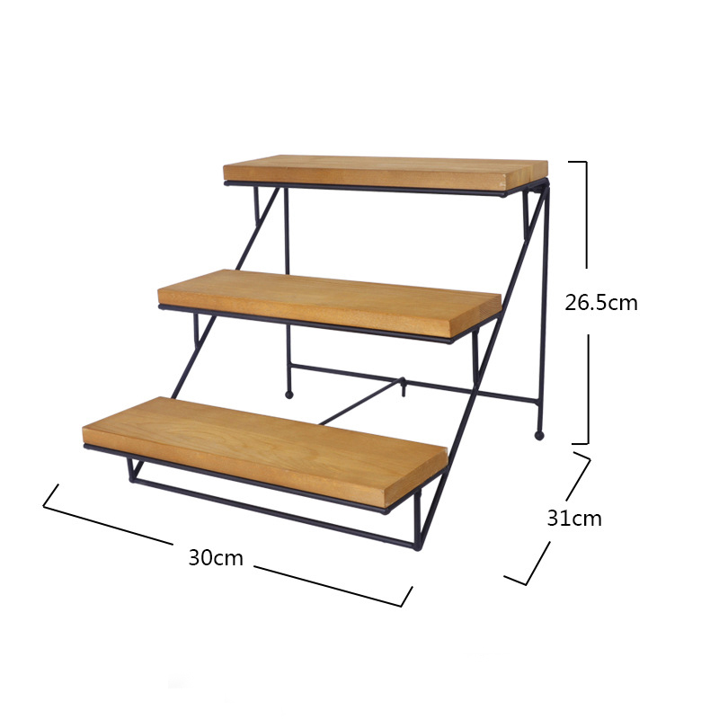 Wooden Cake Stand Display Rack