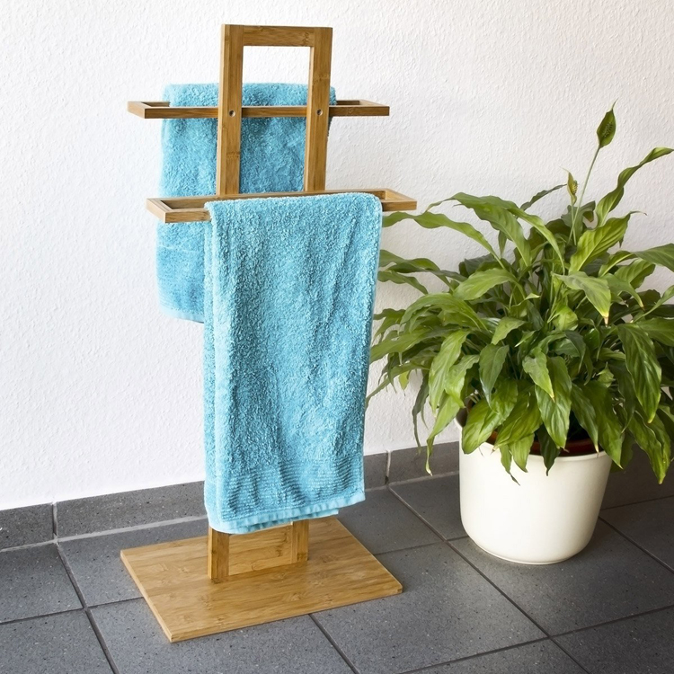 Bamboo Towel Rack Stand