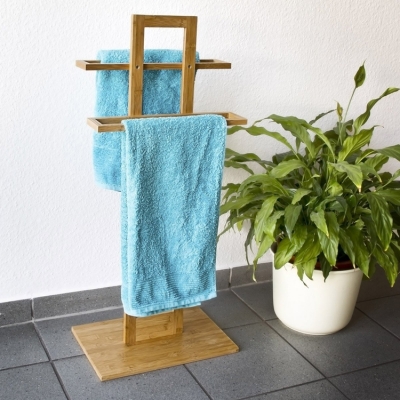 Bamboo Towel Rack Stand