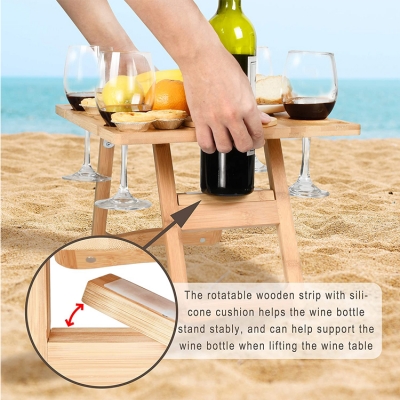 Wine Bottle Holder Picnic Rack