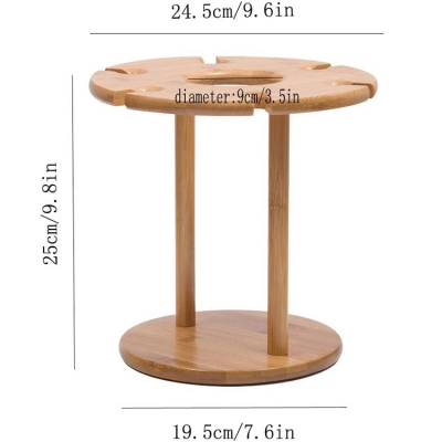 6 Wine Glass Counter Top Storage