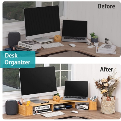 Adjustable Desktop Organizer Stand for Computer