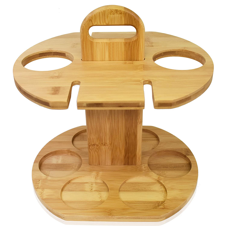 Wine Bottle Holder and Glass Hanger Drying Rack