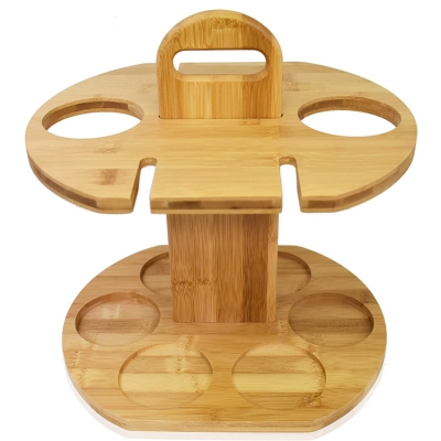 Wine Bottle Holder and Glass Hanger Drying Rack