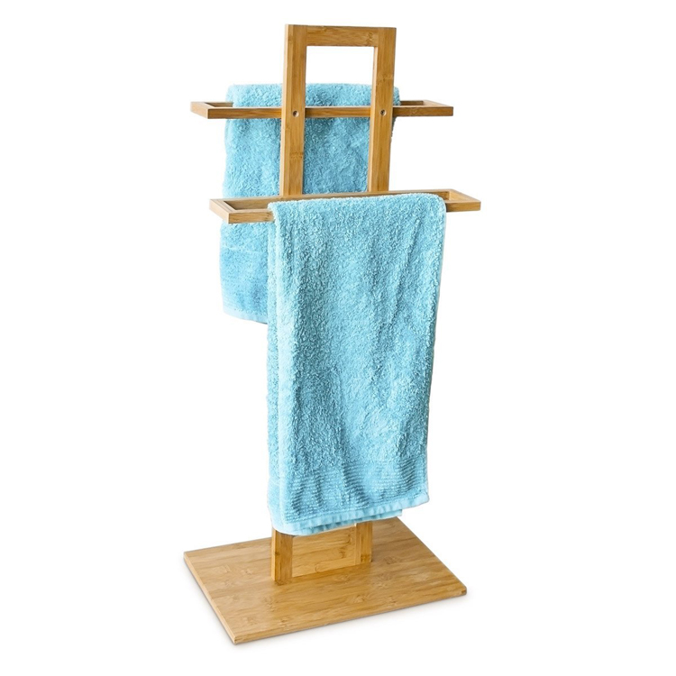 Bamboo Towel Rack Stand