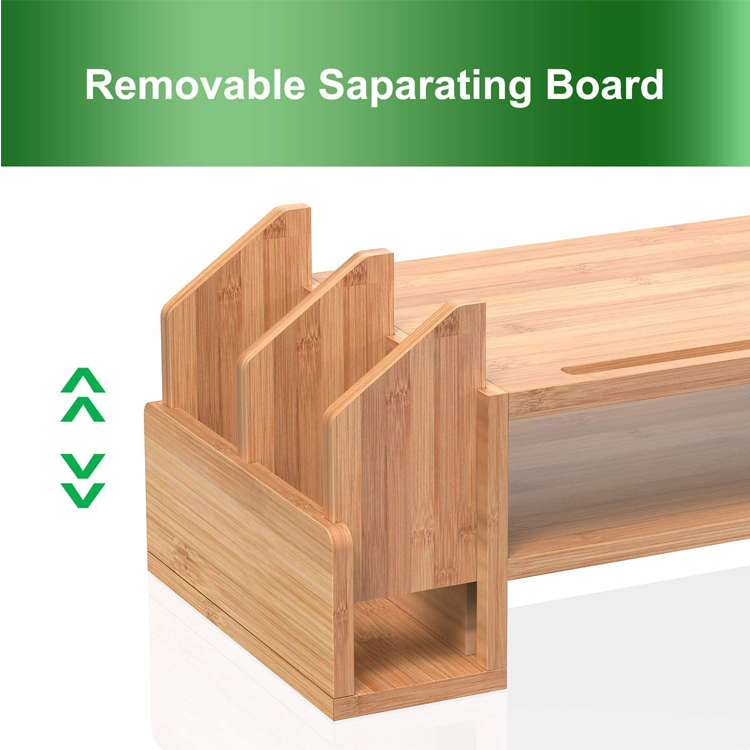 Bamboo 2-TIier Monitor Riser