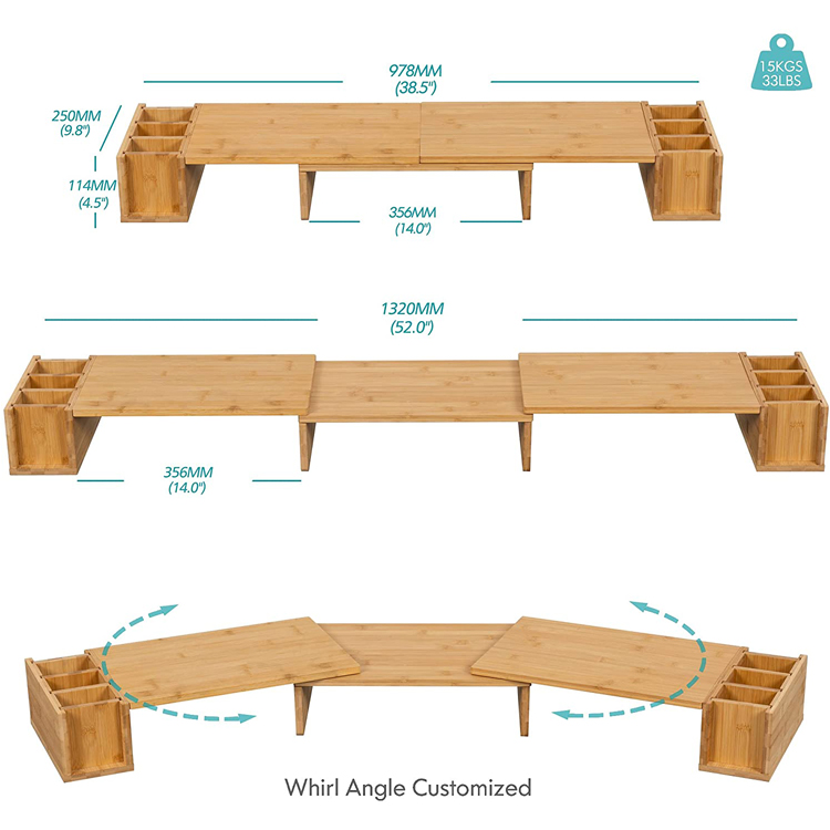 Adjustable Desktop Organizer Stand for Computer