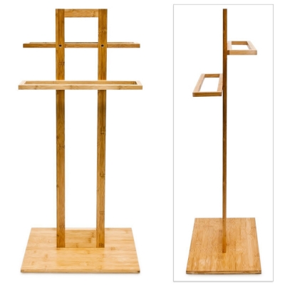 Bamboo Towel Rack Stand